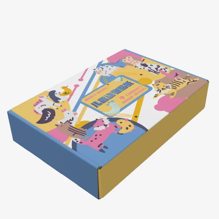 Strong Hard Corrugated Mailer Box For Children Sticker