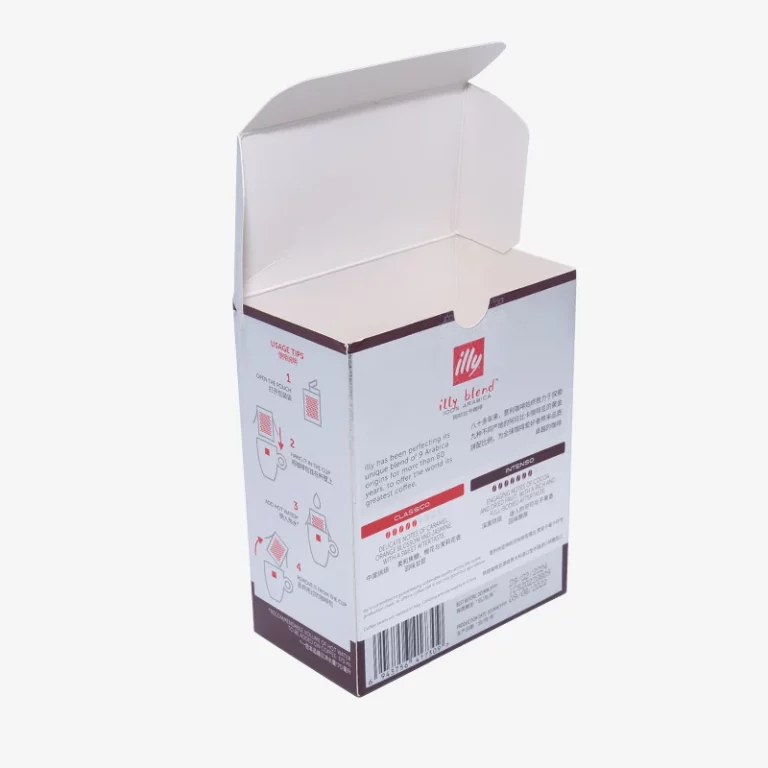 White Card Paper Folding Matt Lamination Packaging Box For Pre-ground Coffee 3