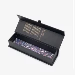 Black Magnetic Flap Packing Box For Cosmetic Tool 3