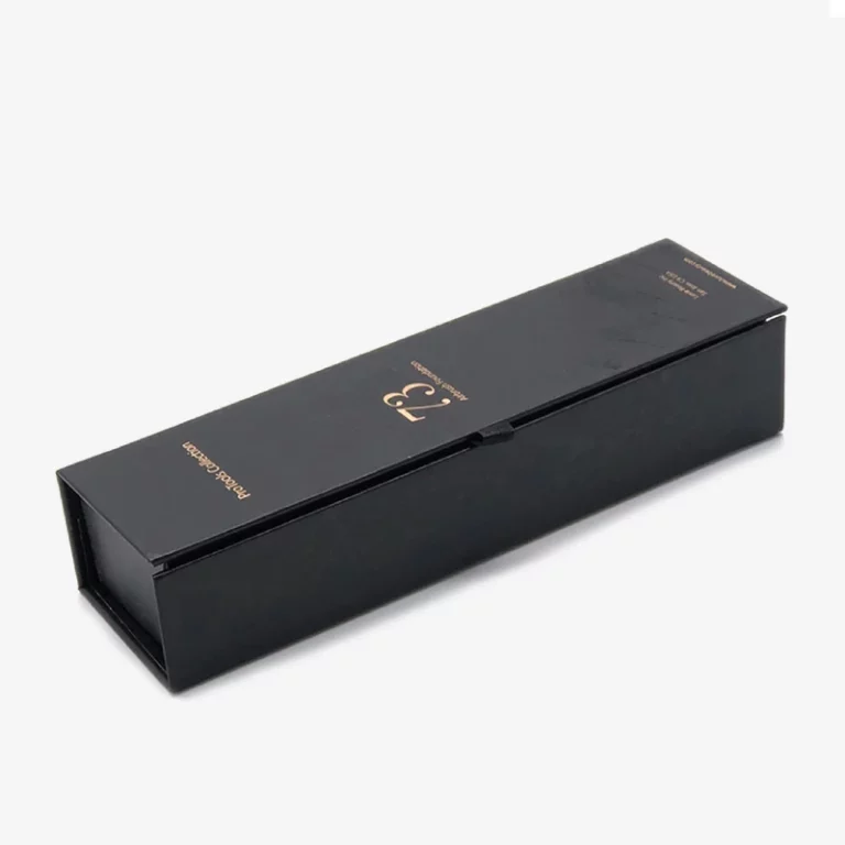 Black Magnetic Flap Packing Box For Cosmetic Tool