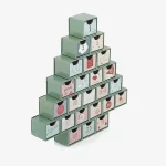 Christmas Tree Unique Shape 24 Days Calendar Box With Drawer 2