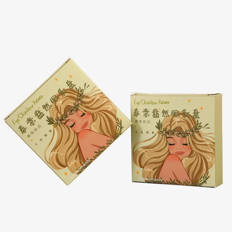 Collapsible Paper Box For Cosmetic Eyeshadow Palette