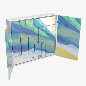 Custom Christmas Advent Countdown Calendar Sliding Box Cosmetic Packaging Gift Box 1