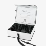 Custom Magnetic Luxury Apparel Box With Ribbon Bow 4