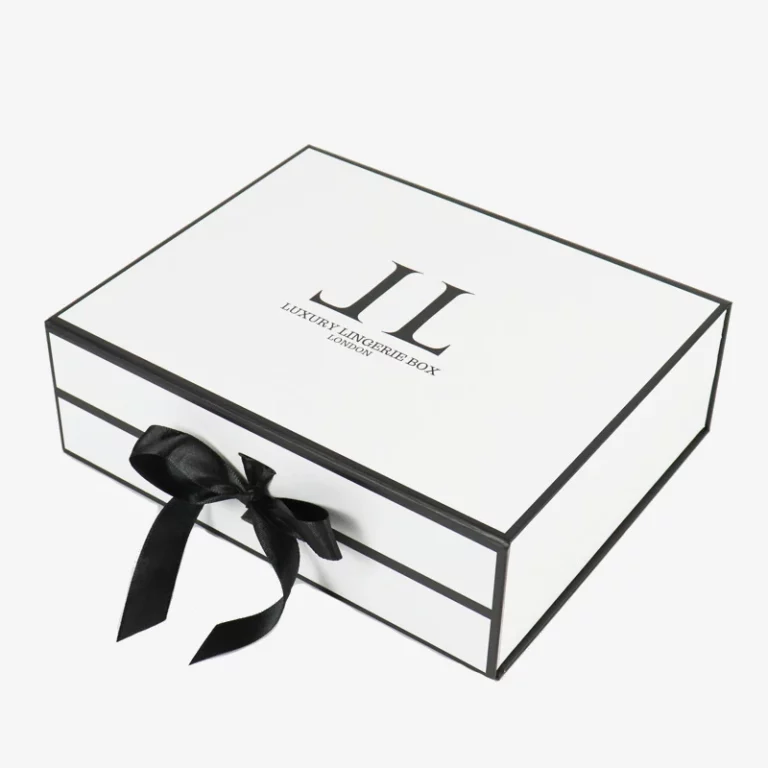 Custom Magnetic Luxury Apparel Box With Ribbon Bow