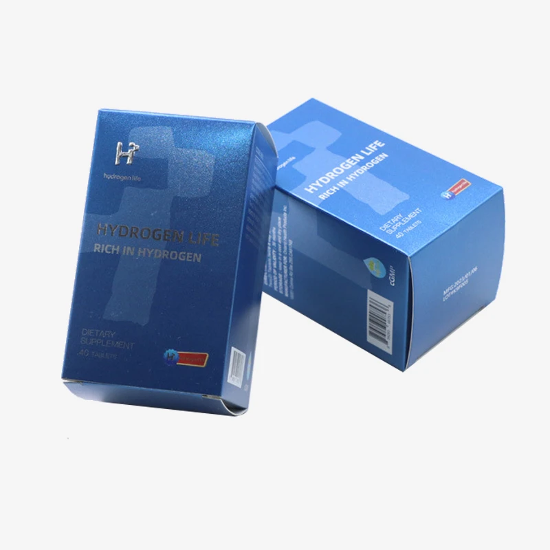 Custom printed hologram logo pharmaceutical paper packaging box