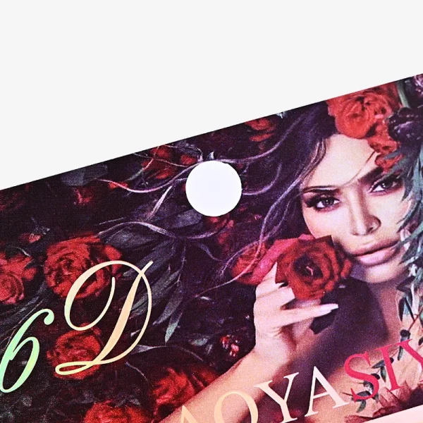 Eyelash Product Hanging Packaging Paper Box With PVC Window 2