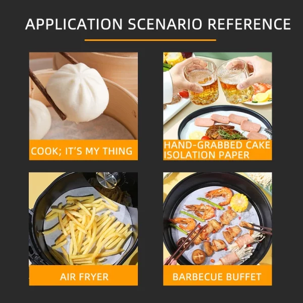 Fluorine-free And Size Optional Round Baking Paper 5