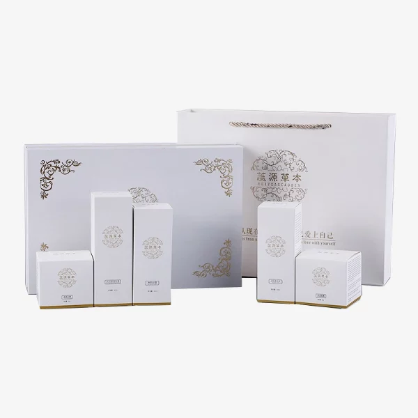 Foldable Paper Boxes For Skincare Series Sets With EVA Insert 2