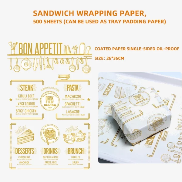 Food Wrapping Printed Grease-resistant Paper 5