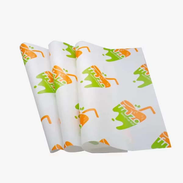 Grease Proof Food Safe Grade Printed Paper 2