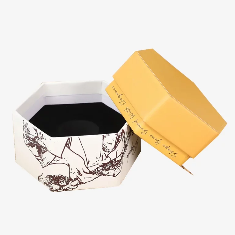 Hexagonal Perfume Box With Removeable Lid