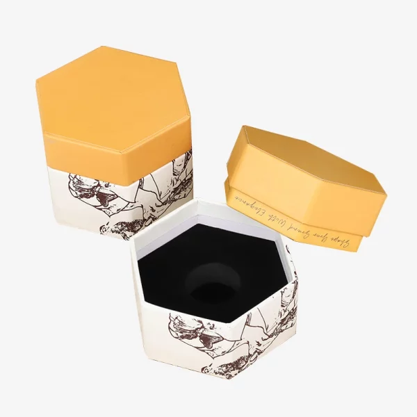 Hexagonal Perfume Box With Removeable Lid 3