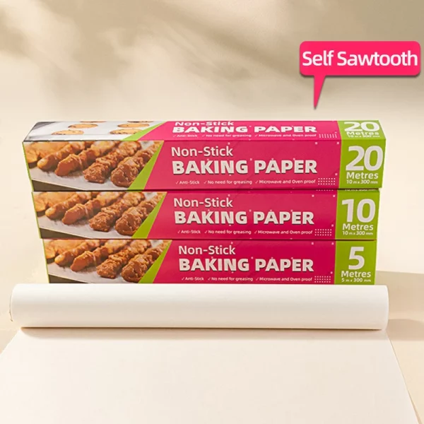 Non-stick And Oil-proof Baking Paper With Self Sawtooth 2