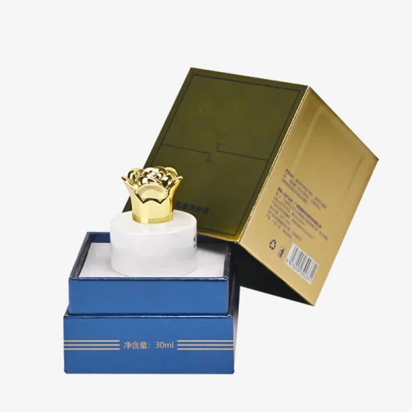 Print Top And Bottom Perfume Bottle Box With EVA Insert 2