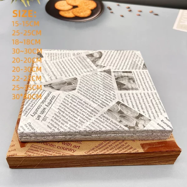 Printed Food Packaging Greaseproof Release Paper 3