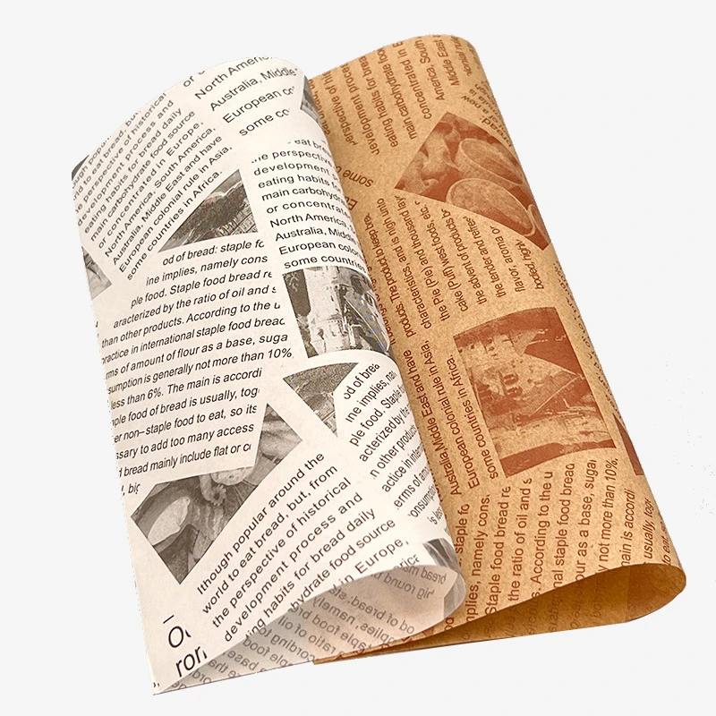Printed food packaging greaseproof release paper wholesale