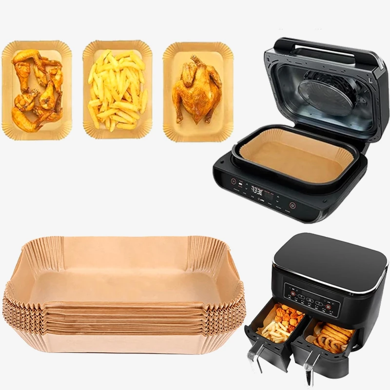 Holidaypacfactory rectangle easy cleaning heat resisting air fryer liner wholesale