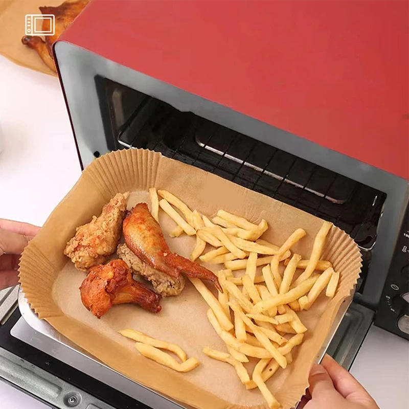 Holidaypacfactory rectangle nonporous oil-proof air fryer parchment paper liner