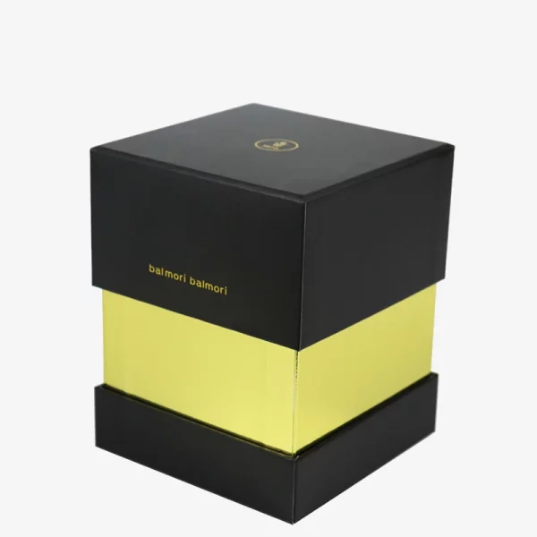 Two-piece Black Gift Packing Box With Gold Foil 1
