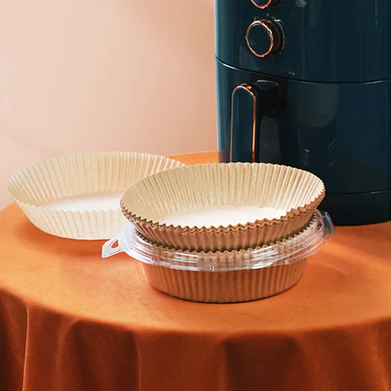 Holidaypacfactory round easy cleaning heat resisting air fryer parchment liner