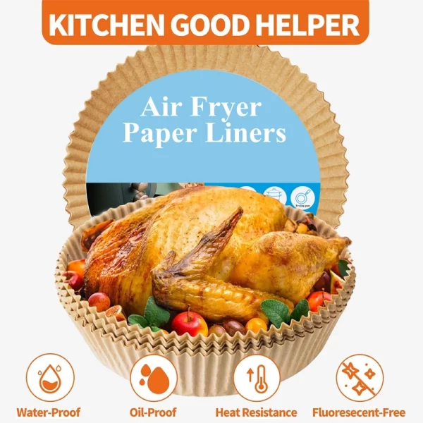 Round Non-stick And Heat Resisting Liner For Air Fryer 4