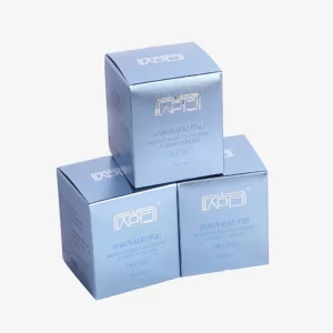 Silver Foldable Box For Skin Care Product