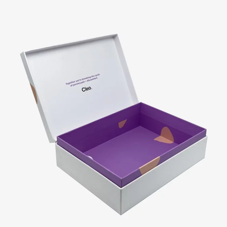 Skin Care Clamshell Packaging Box With Custom Lable