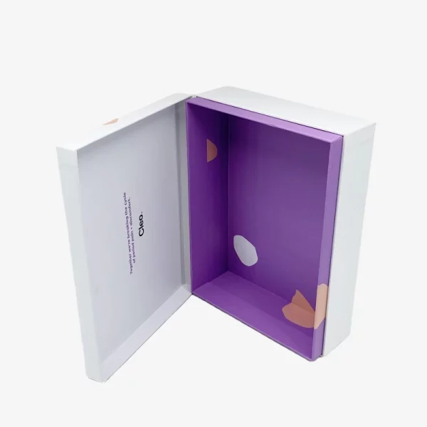 Skin Care Clamshell Packaging Box With Custom Lable 4