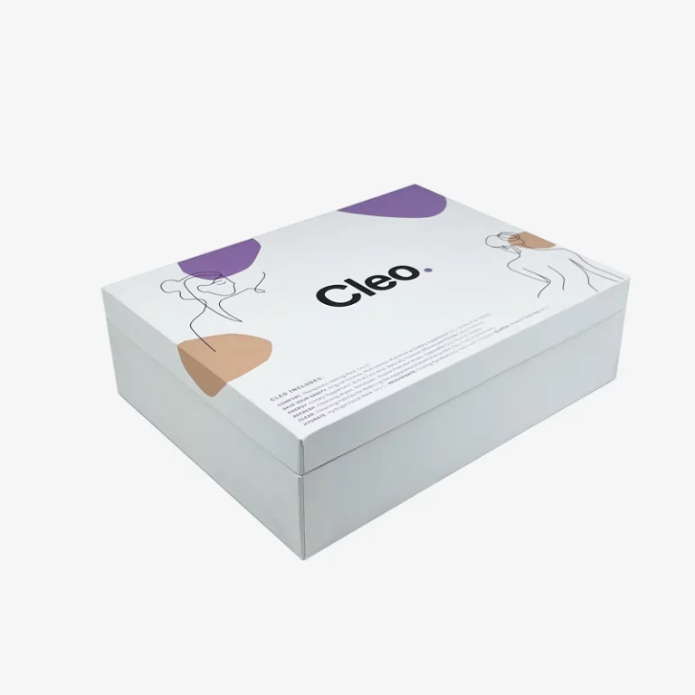 Skin Care Clamshell Packaging Box With Custom Lable