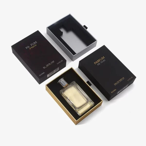 Slide Drawer Perfume Box With Hot Stamping Logo 4