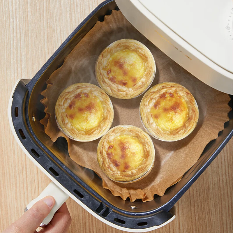 Holidaypacfactory square non-stick silicone disposable air fryer parchment paper liner
