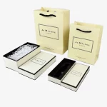 Textured Lid And Base Box Black Edge For Perfume Package With Foam Insert 2