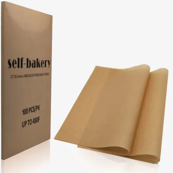 Unbleached Biodegradable Parchment Paper Sheets For Baking