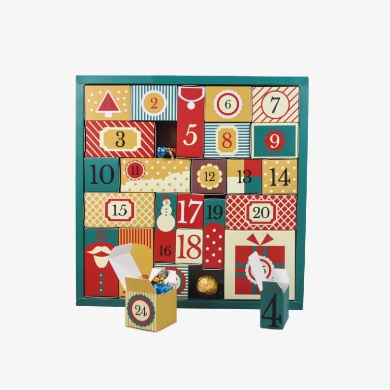 Wholesale Children Gift Empty Christmas Mystery Calendar Box