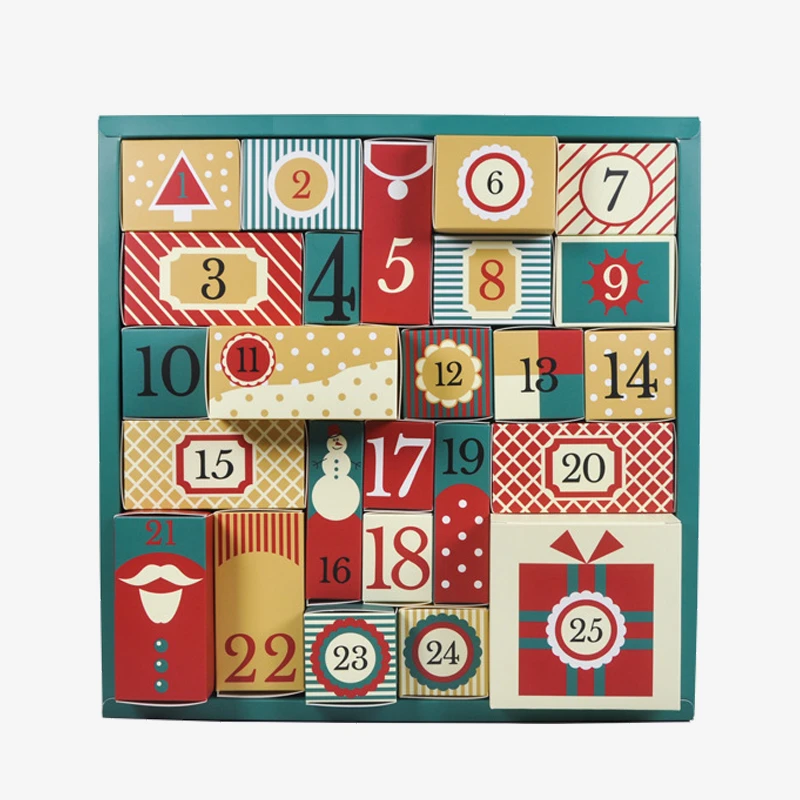 Holidaypacfactory Wholesale Children Gift Empty Christmas Mystery Calendar Box related product