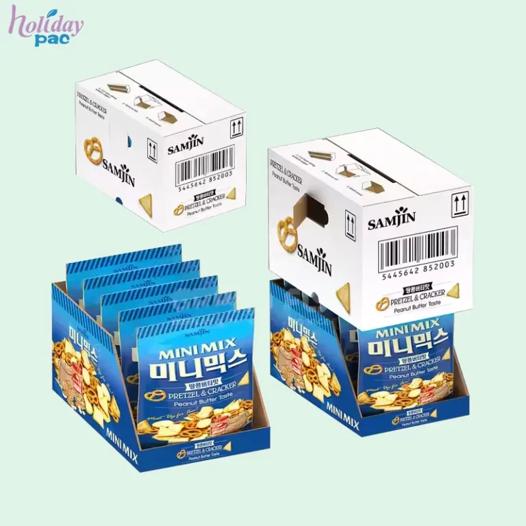 Custom Shelf Ready Packaging with Carton Hood for Cracker