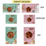 Custom Shelf Ready Packaging with Tear Top & Tuck In Lid for Nut Pouches 2