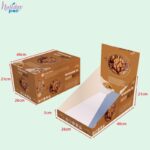 Custom Shelf Ready Packaging with Tear Top & Tuck In Lid for Nut Pouches 4