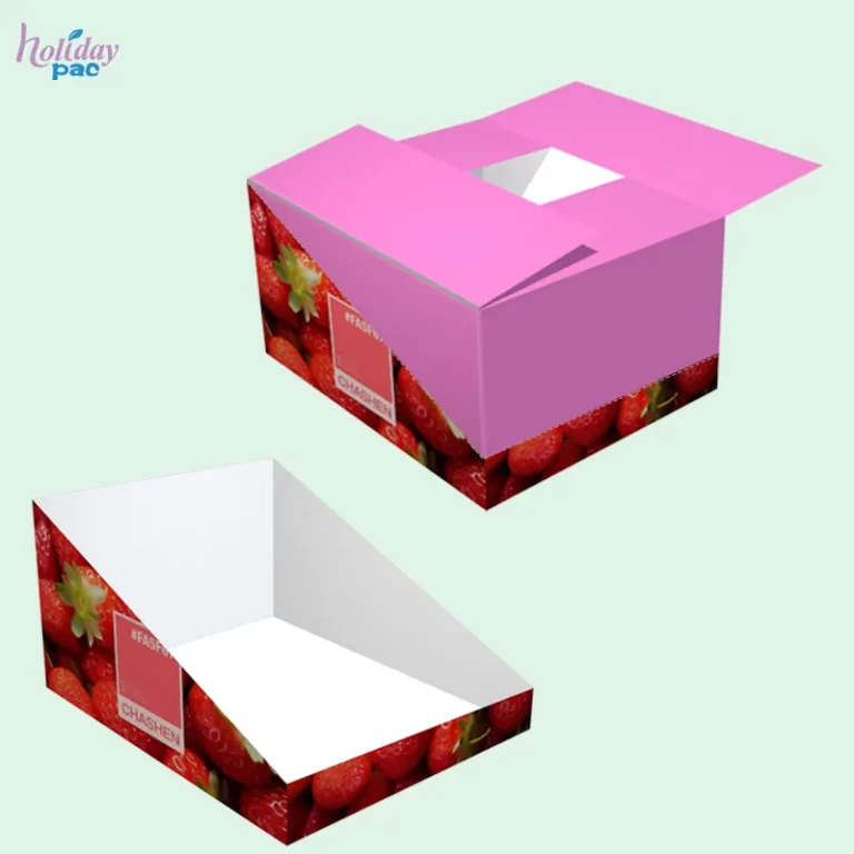 Custom Shelf Ready Packaging with Tear Top and Tape Lid