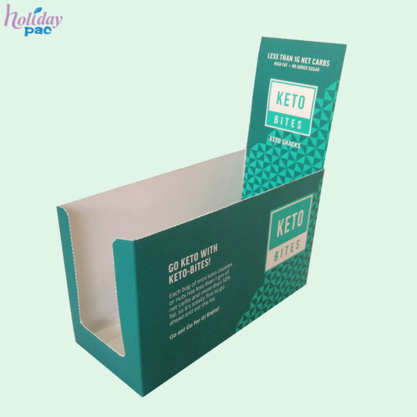 Shelf Ready Packaging with Lid-Header for Cosmetics 1