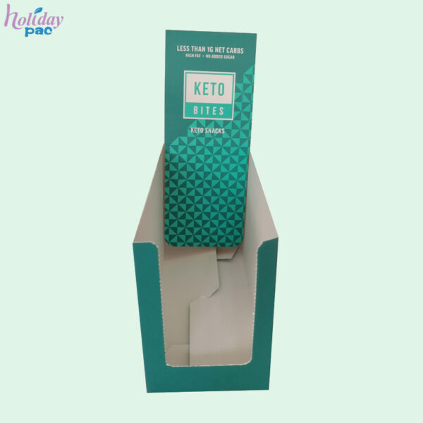 Shelf Ready Packaging with Lid-Header for Cosmetics