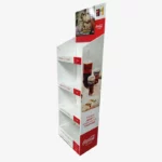 Beverage Cardboard Retail Floor Display Stand Customized Cola Bottle Drink 4