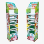 Custom Cardboard 5 Shelf Free Standing Display Unit for Pet Products 2
