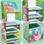 Custom Cardboard 5 Shelf Free Standing Display Unit for Pet Products 4