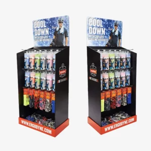 Custom Cardboard FSDU Display with Hook for Fast-Drying Towel 1