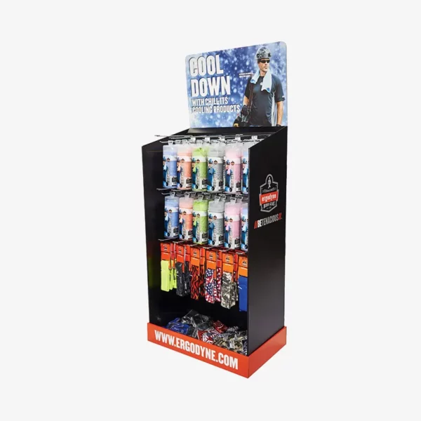 Custom Cardboard FSDU Display with Hook for Fast-Drying Towel 3