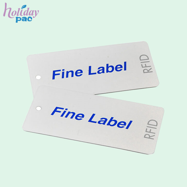Custom Clothing Security Printing Labels Rfid Clothes Hanging Paper Tag
