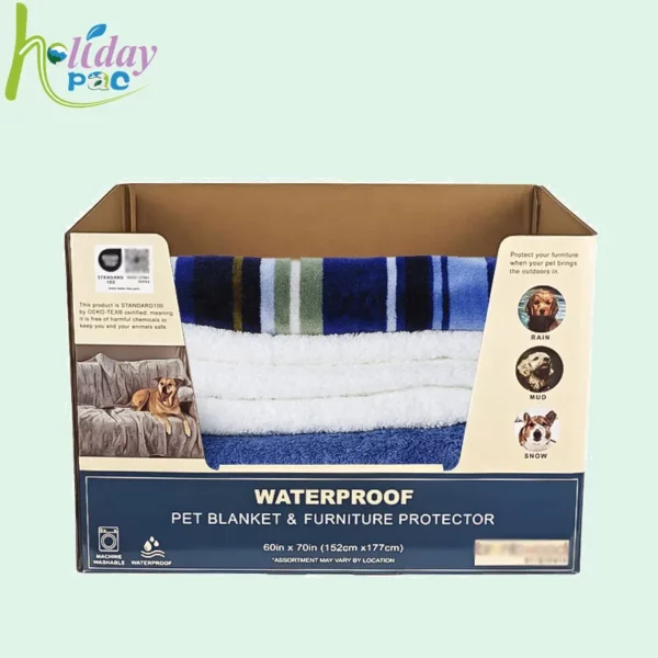 Custom Printed Sam's Club Carton Stackable Display Trays for Blanket 2