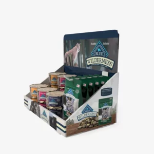 Custom Retail Store Promotion Cardboard Countertop Display Box for Pet Food 1